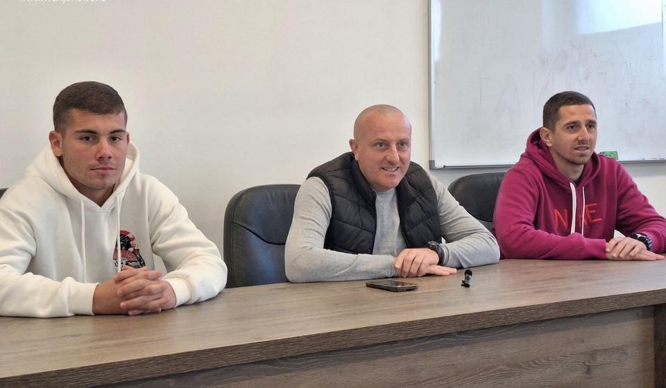 Detalj sa konferencije za medije pred SFS Borac. Foto Vranje news