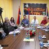 Sa današnje konferencije za medije: Goran Mladenović sa saradnicima. Foto Vranje News