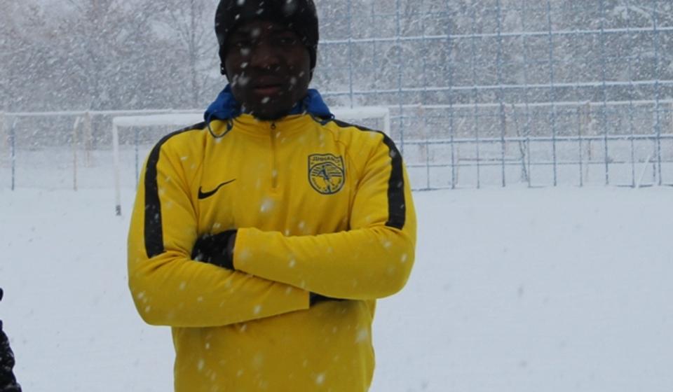 Transfermarkt procenjuje da krilni napadač Dinama iz Gane može ostvariti transfer od 250.000 evra: Zakarije Suraka na početku zimskih priprema. Foto VranjeNews