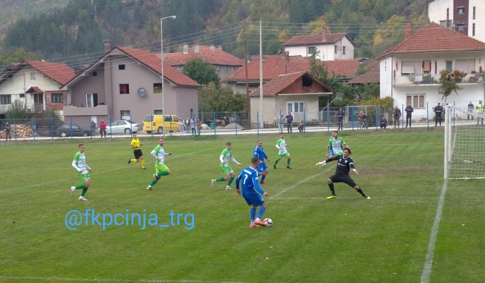 Detalj sa utakmice u Trgovištu. Foto FK Pčinja 