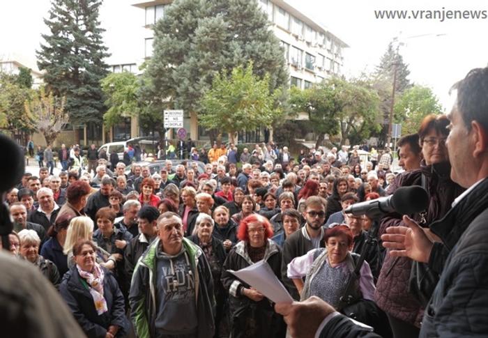 Jedan od protesta radnike Koštana. Foto Vranje news