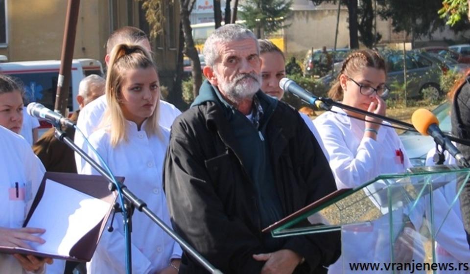 Vukašin Antić 2018. godine na skupu povodom odavanja počasti 