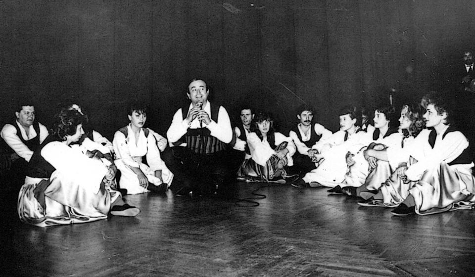 Sa članovima KUD-a Sevdah u Vranju 1978. godine. Foto WMAS (Izvor Slobodan Jovanović Cobi)