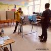 Atmosfera na biračkom mestu br. 21 u OŠ Vuk Karadžić oko 16 časova. Foto Vranje News
