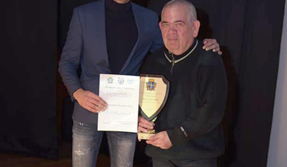 Dragan Milošević Buca na prijemu nagrade za životno delo u oblasti sporta. Foto studio 