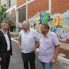Gradonačelnik Milenković sa predstavnicima JKP Parking servis i izvođača radova. Foto Grad Vranje