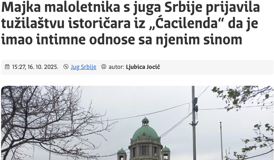 Foto printscreen Južne vesti