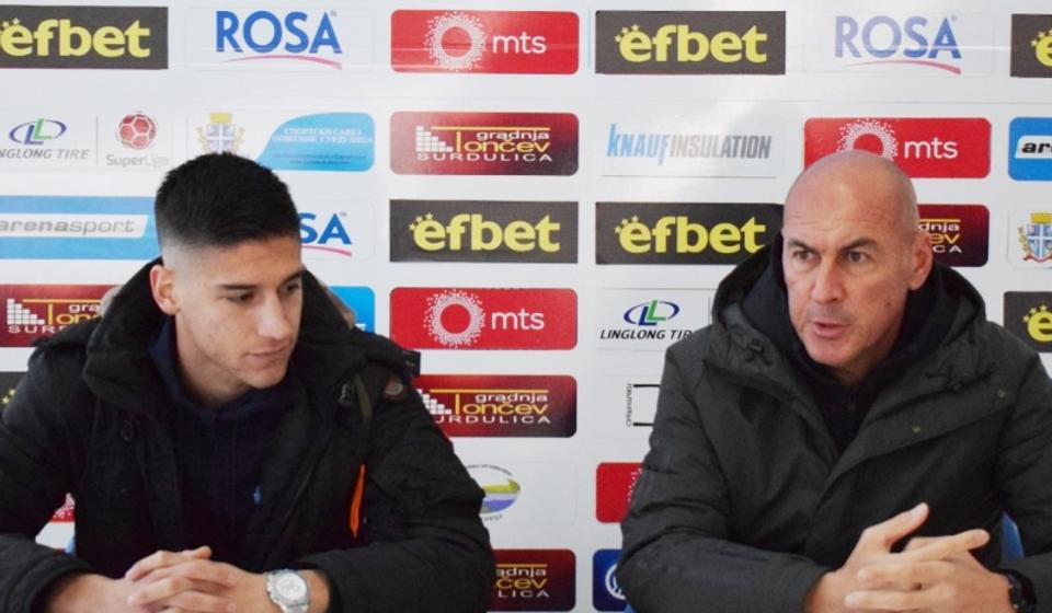 Dušan Đorđević i Predrag Medić na konfernciji za medije. Foto D. Mirčev