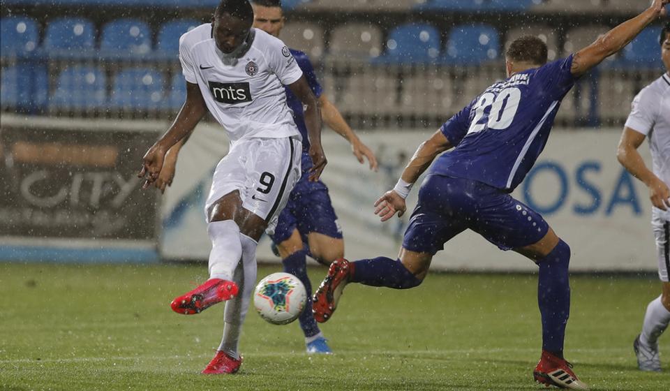 Strelac drugog gola za crno-bele: Omar Sadik. Foto FK Partizan