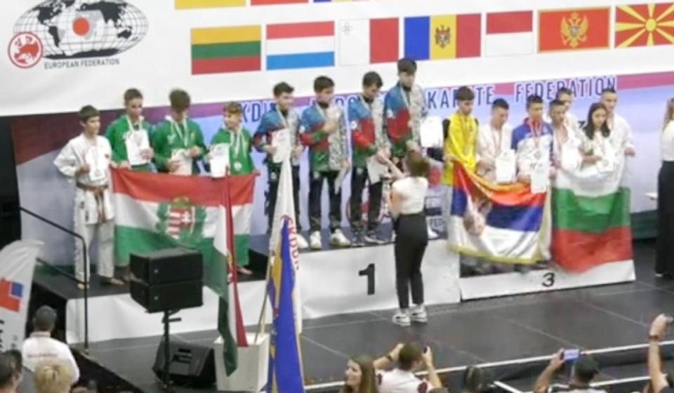 Bronzano odličje za treće mesto ekipno u borbama osvojio je Vranjanac Bogdan Krstić, kao član reprezentacije Srbije. Foto Vranje News