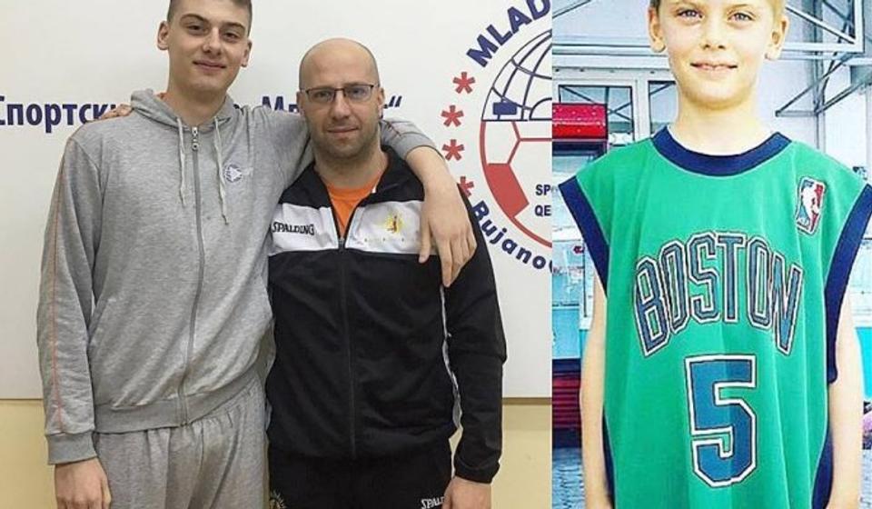 Danilo sa svojim trenerom. Foto Fejsbuk profil Nenada Stajića