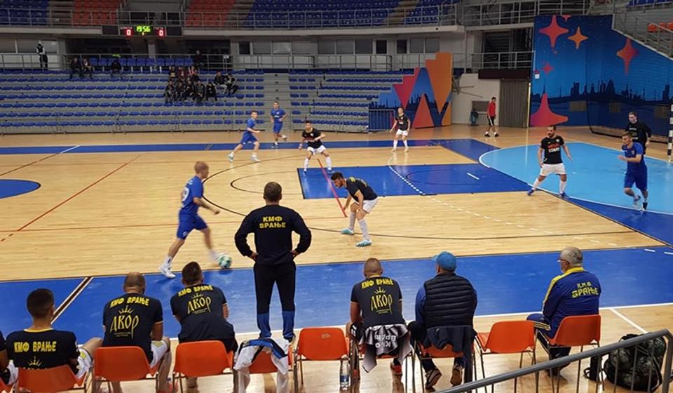 Detalj sa utakmice u Nišu. Foto KMF Vranje