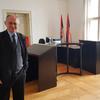 Stojadin Stanković u jednoj od sudnica Osnovnog suda u Vranju. Foto D. Dimić, VranjeNews