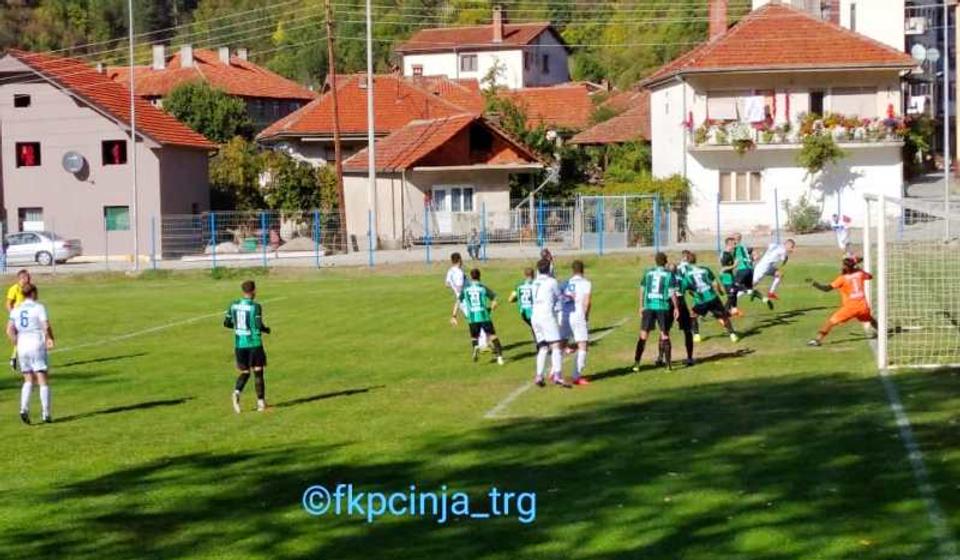 Gosti iz Resavice sat vremena imali vođstvo u Trgovištu. Foto FK Pčinja