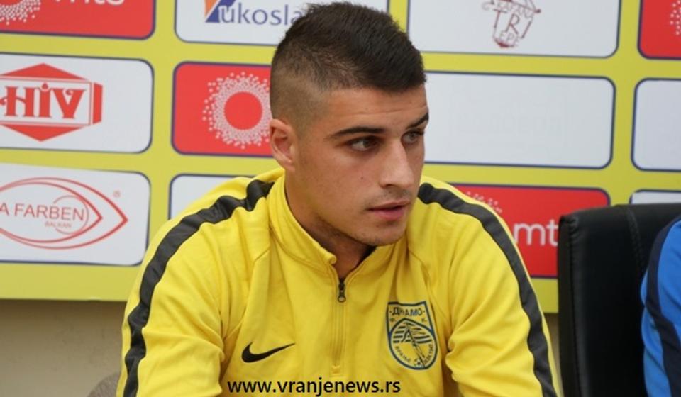 Okončati krizu rezultata: Filip Stamenković. Foto VranjeNews