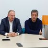 Dragan Đilas na konferenciji za medije u lokalnom odboru SSP-a. Foto Vranje News