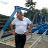 Predsednik gradske opštine Vranjska Banja Dragan Sentić prilikom obilaska radova. Foto S. Tasić