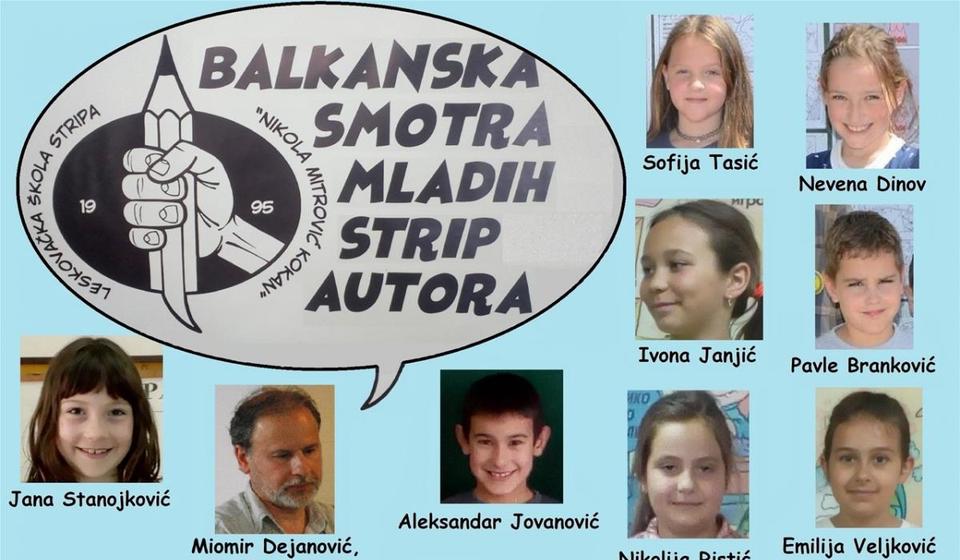 Mladi vranjski strip autori. Foto lična arhiva