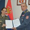 Tijani je nagradni vaučer u ime ministra odbrane uručio general-potpukovnik Goran Radovanović. Foto MOD