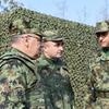 Generali Simović i Stopa sa saradnicima. Foto Ministarstvo odbrane