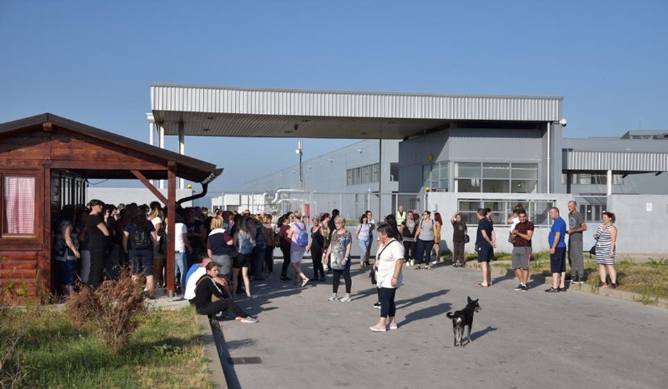 Sa protesta radnika Geoksa, Foto S. Petrov