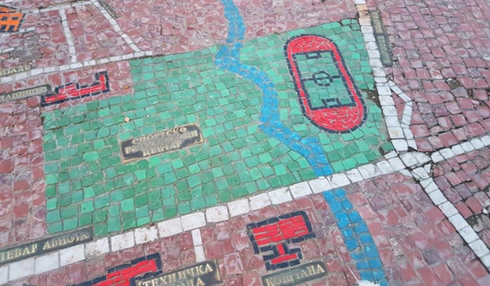 Mozaik mapa je nekad izgledala ovako. Foto VranjeNews