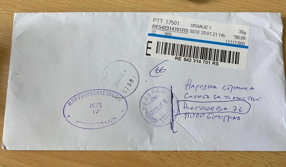 Iz NS podsećaju da je tajnost pisma nepovrediva. Foto lična arhiva