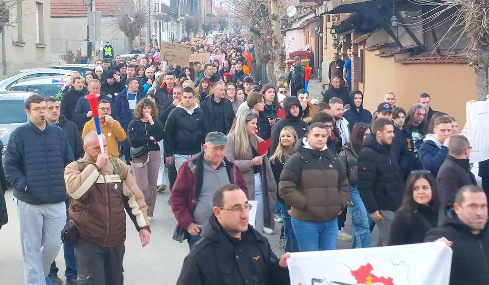 Detalj sa prethodnog protesta u Vranju. Foto Vranje news