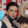Marinika Tepić sa predsednicom vranjskog SSP-a i kandidatkinjom za poslanika Mirjanom Ilić Stošić. Foto Vranje News