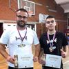 Ristić i Grujić sa osvojenim medaljama. Foto Olimp