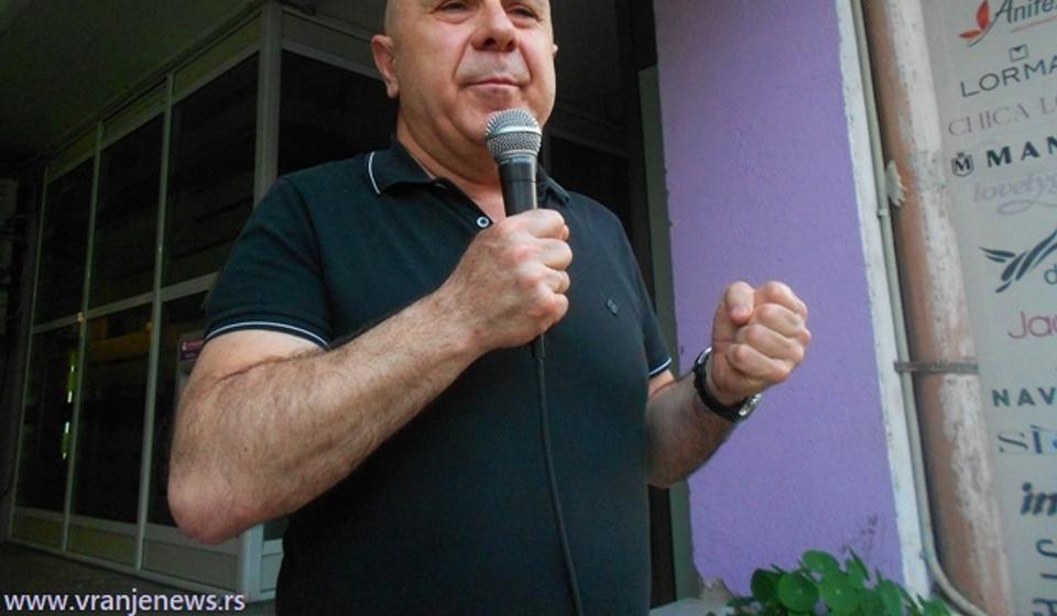 Borba protiv režima mora da se nastavi: Dragoslav Šumarac. Foto VranjeNews