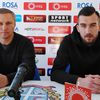 Milan Milanović i Nikola Vasiljević pred novinarima. Foto D. Mirčev