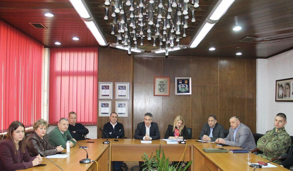Sa sednice Kriznog štaba. Foto www.vranje.org.rs