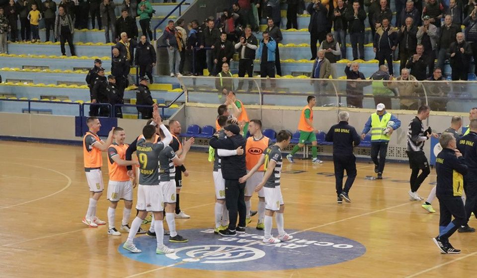 Radost ekipe Vranja na kraju utakmice. Foto Vranje News