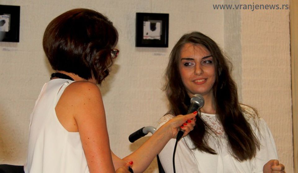 Ana Ilić 2018. godine, na jednoj od promocija u organizaciji NU. Foto Vranje News
