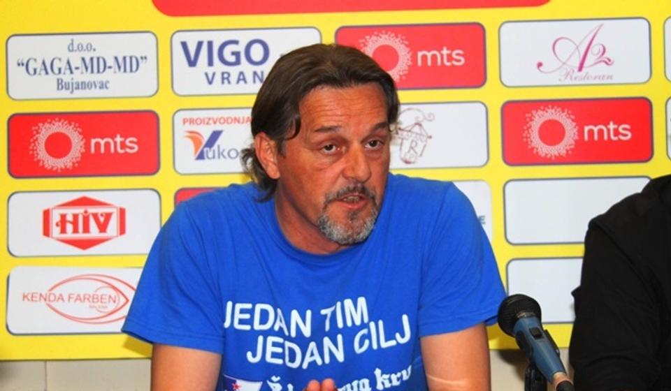 Zadovoljni smo i pored poraza: Ljubiša Dunđerski. Foto VranjeNews