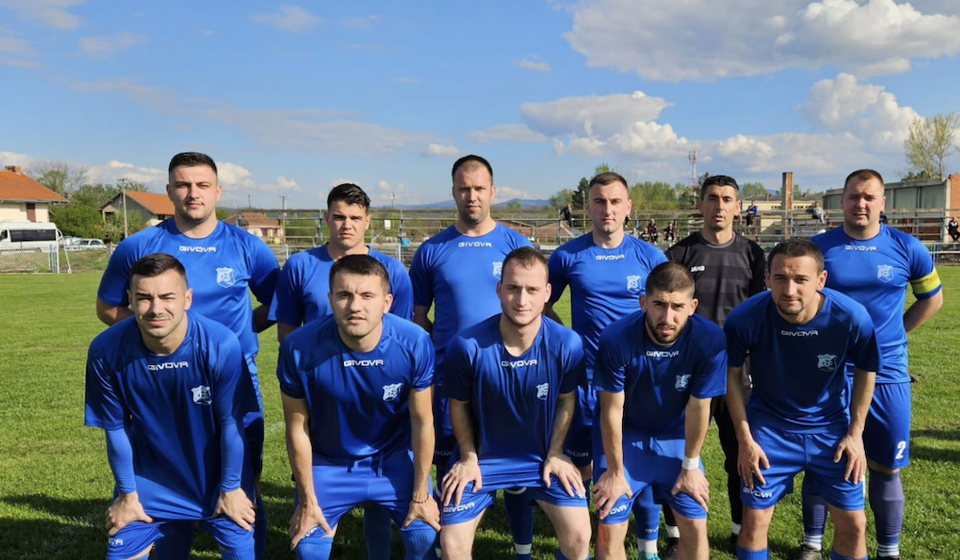 Kanonada fudbalera hanske Morave u Bošnjacu. Foto SFK Morava