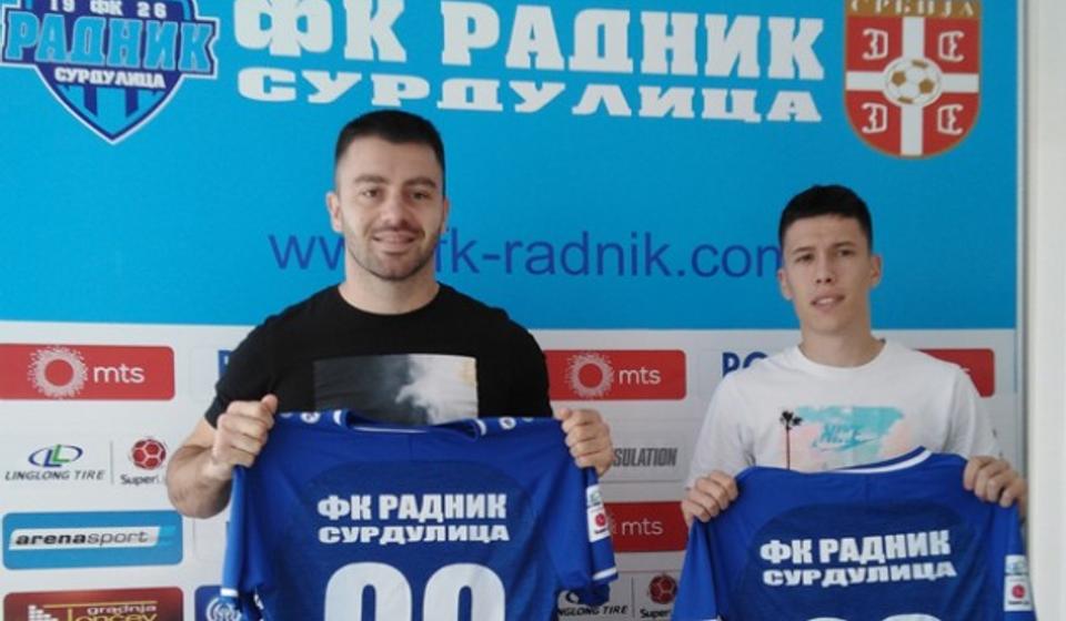 Dimitrov (levo) i Vesić. Foto FK Radnik