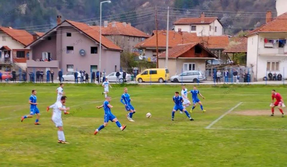 Detalj sa utakmice u Trgovištu. Foto FK Pčinja