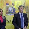 Pomoćnica ministra prosvete Gabrijela Grujić sa gradonačelnikom Milenkovićem. Foto Vranje News