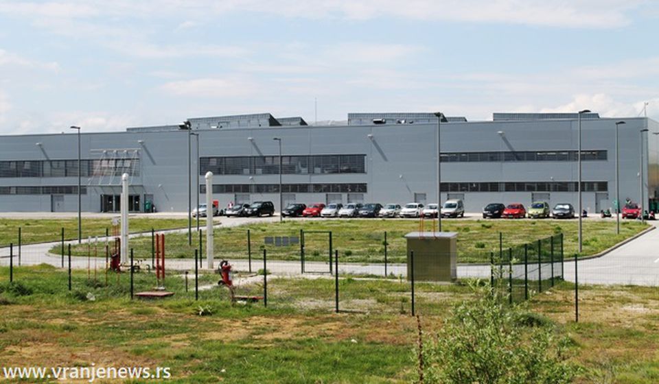 Fabrička hala koji je izgradio Geox u Industrijskoj zoni Vranje. Foto Vranje News