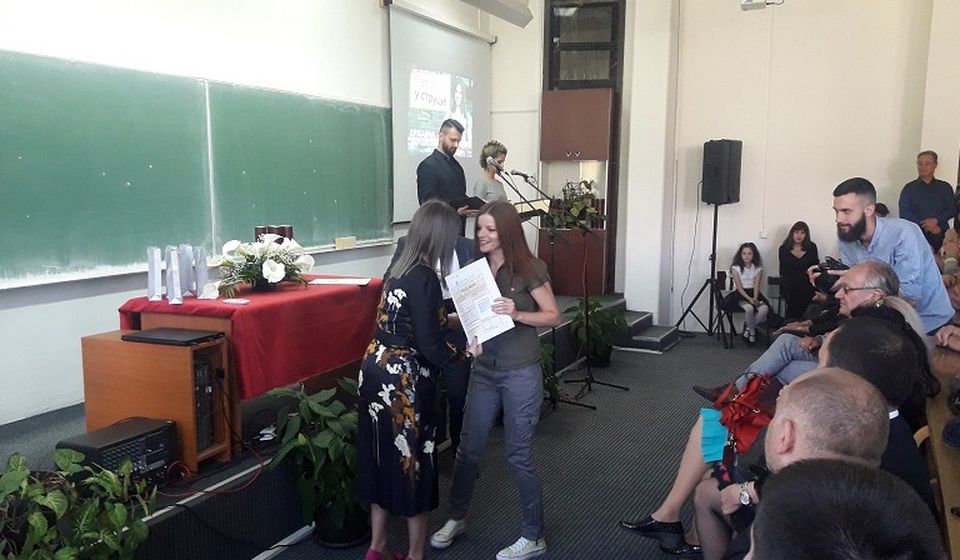 Uručenje nagrada studentima. Foto Grad Vranje