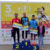 Stošić na pobedničkom postolju u Vrbasu. Foto AK Vranjski maratonci