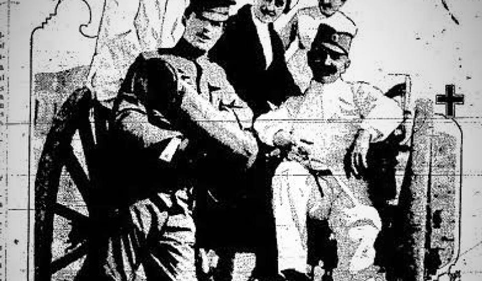 Prva misija lekara koja je lečila tifus u Skoplju 1914, bila je Frotingamova, The Eau Claire Leader, Wiskonsin, 7.5.1915. Foto arhiva Tomislava R. Simonovića