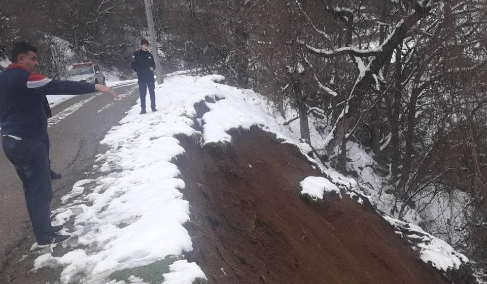 Klizište u Mečkovcu: prizor iz marta 2018. Foto ilustracija www.vranje.org.rs