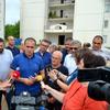 Čelnici SNS-a sa žiteljima čerenca. Foto G. Mitić