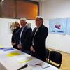 Miroslav Krstić sa Velimirom Ilićem na izbornoj skupštini u Vranju. Foto privatna arhiva