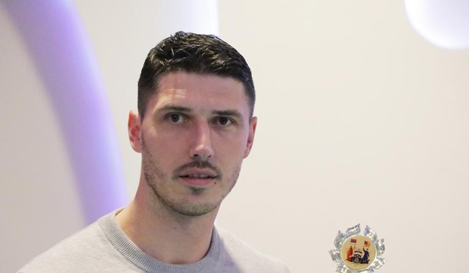 Vranje 1957 zadržalo kostur ekipe i Davora Taskovića (na slici), najboljeg rukometaša kluba i trenutno najboljeg strelca Super B lige Istok Zapad. Foto Vranje News