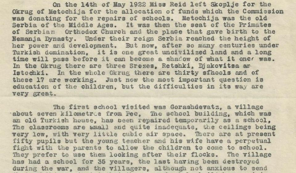 Frotingam je prvi stranac koji je posetio Gračanicu 1919. Sestri Elizabeti je pisao o srednjovekovnoj Srbiji Nemanjića i oduševljenju fresko slikarstvom. Foto arhiva T.S.