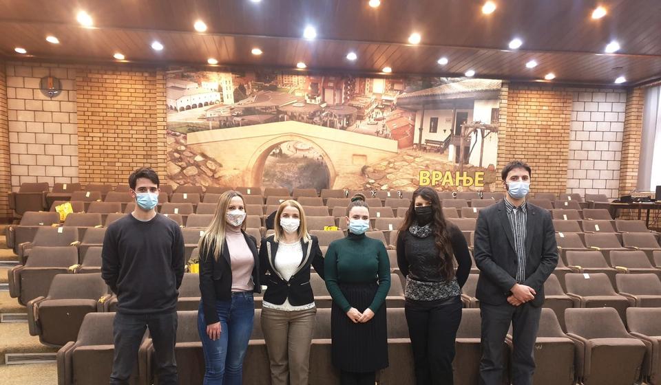 Sa poslednjeg prijema nagrađenih studenata. Foto vranje.rs